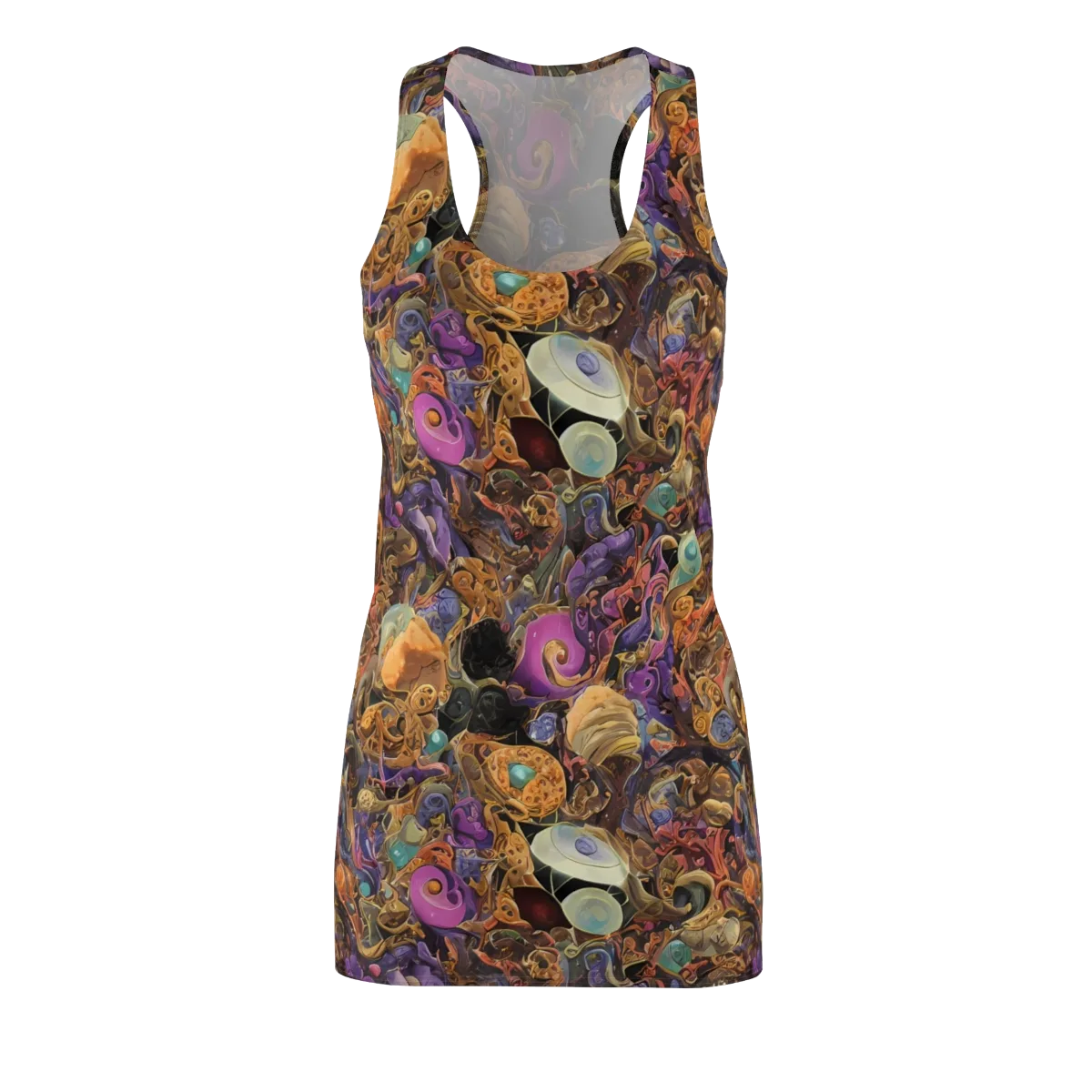 Baroque Nebula on Racerback Dress — Front