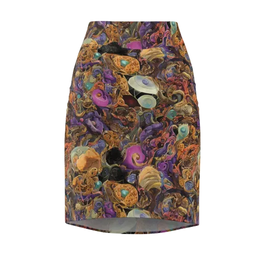 Baroque Nebula on a Pencil Skirt