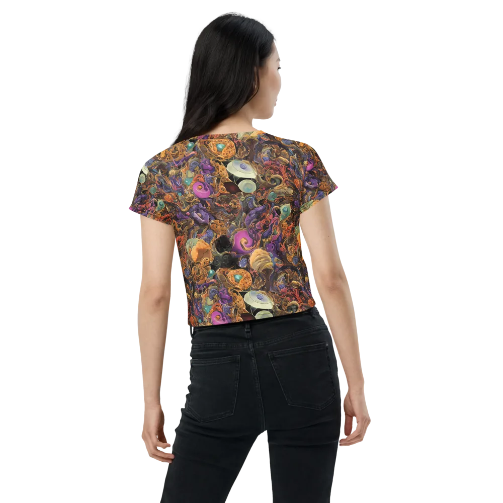 Baroque Nebula on Crop Tee — Back