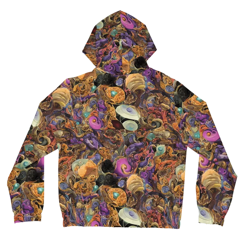 Baroque Nebula on Women's Full-Zip Hoodie — Back