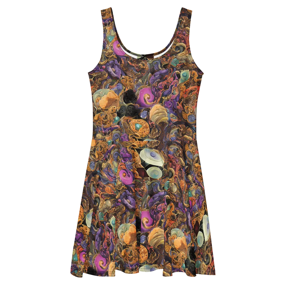 Baroque Nebula on Skater Dress — Front