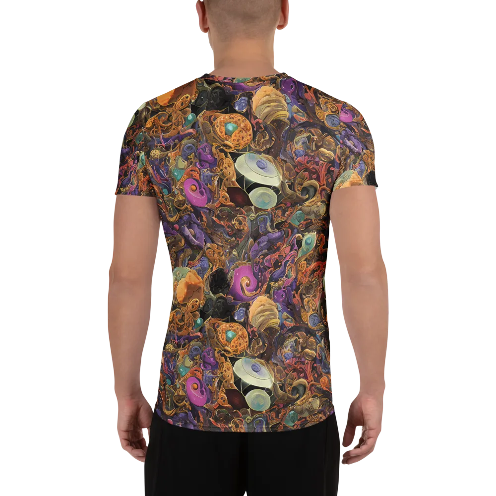 Baroque Nebula on Men's Athletic T-Shirt — Back