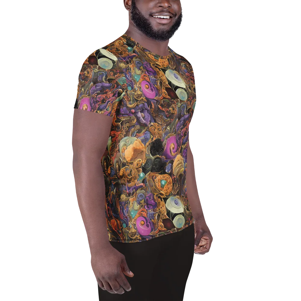 Baroque Nebula on Men's Athletic T-Shirt — Right