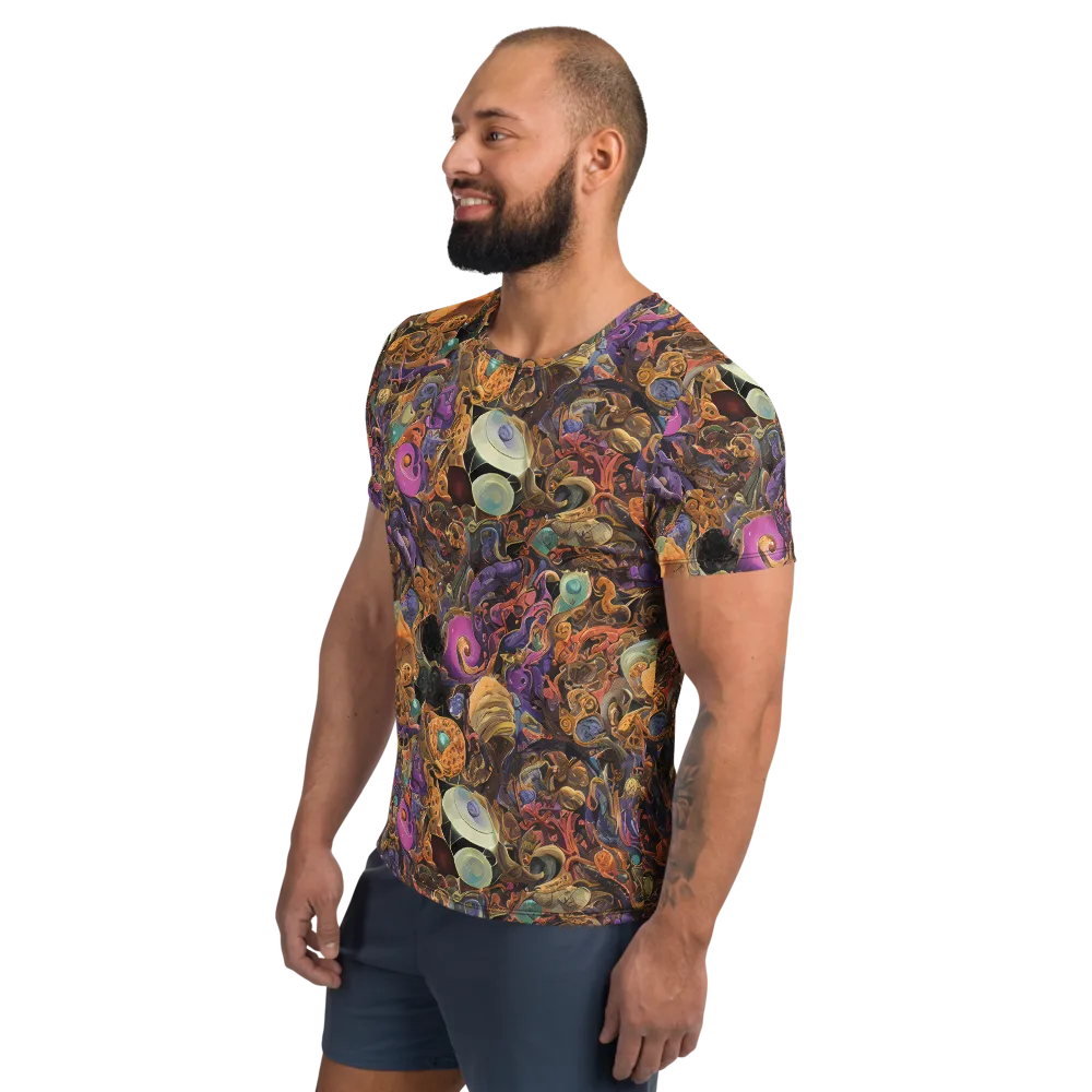 Baroque Nebula on Men's Athletic T-Shirt — Left