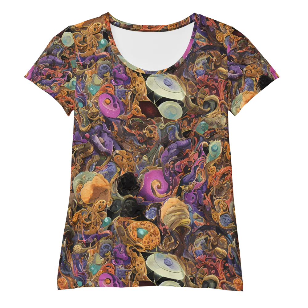 Baroque Nebula on Women's Athletic T-Shirt — Front