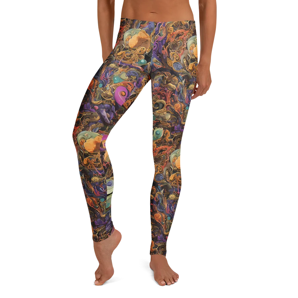Baroque Nebula on Leggings — Front