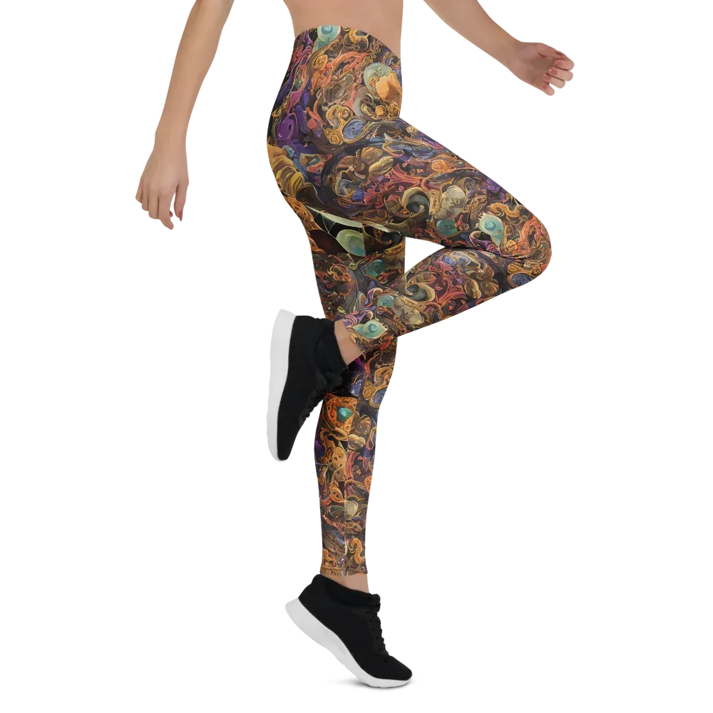 Baroque Nebula on Leggings — Right
