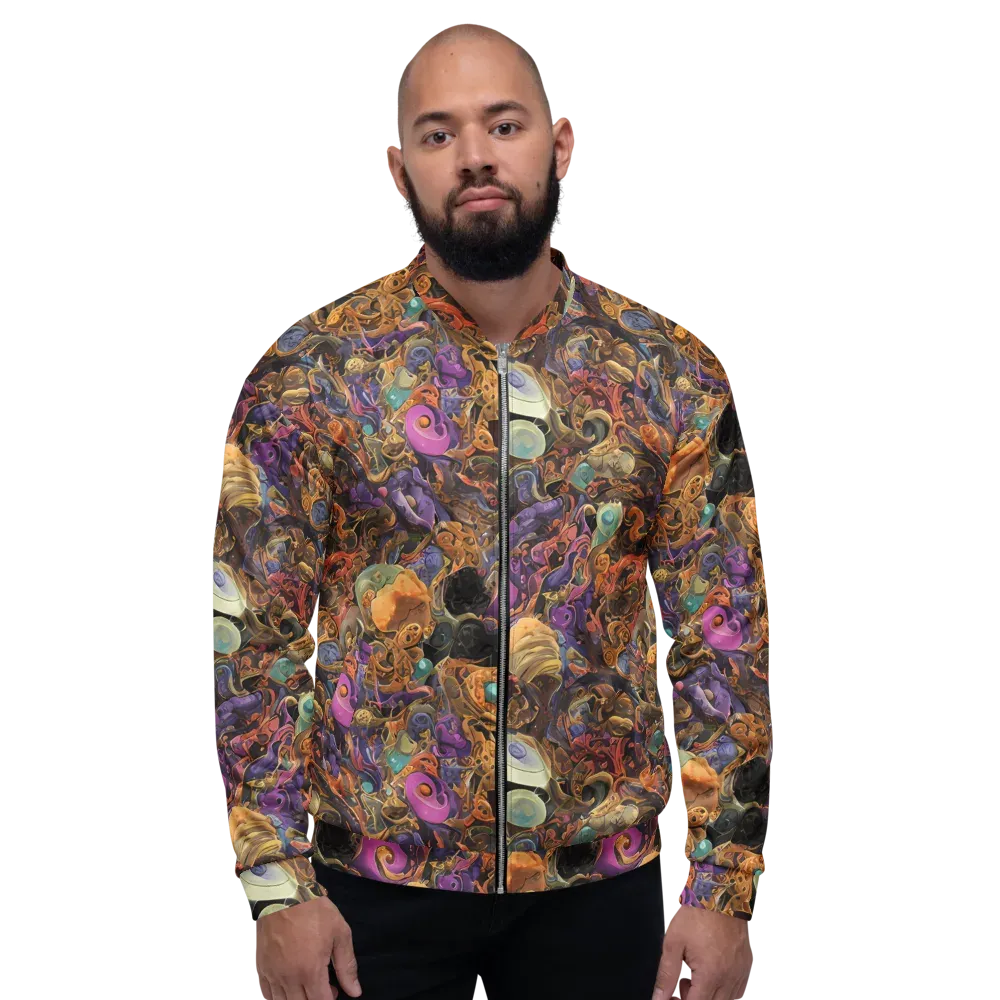 Baroque Nebula on Bomber Jacket — Front