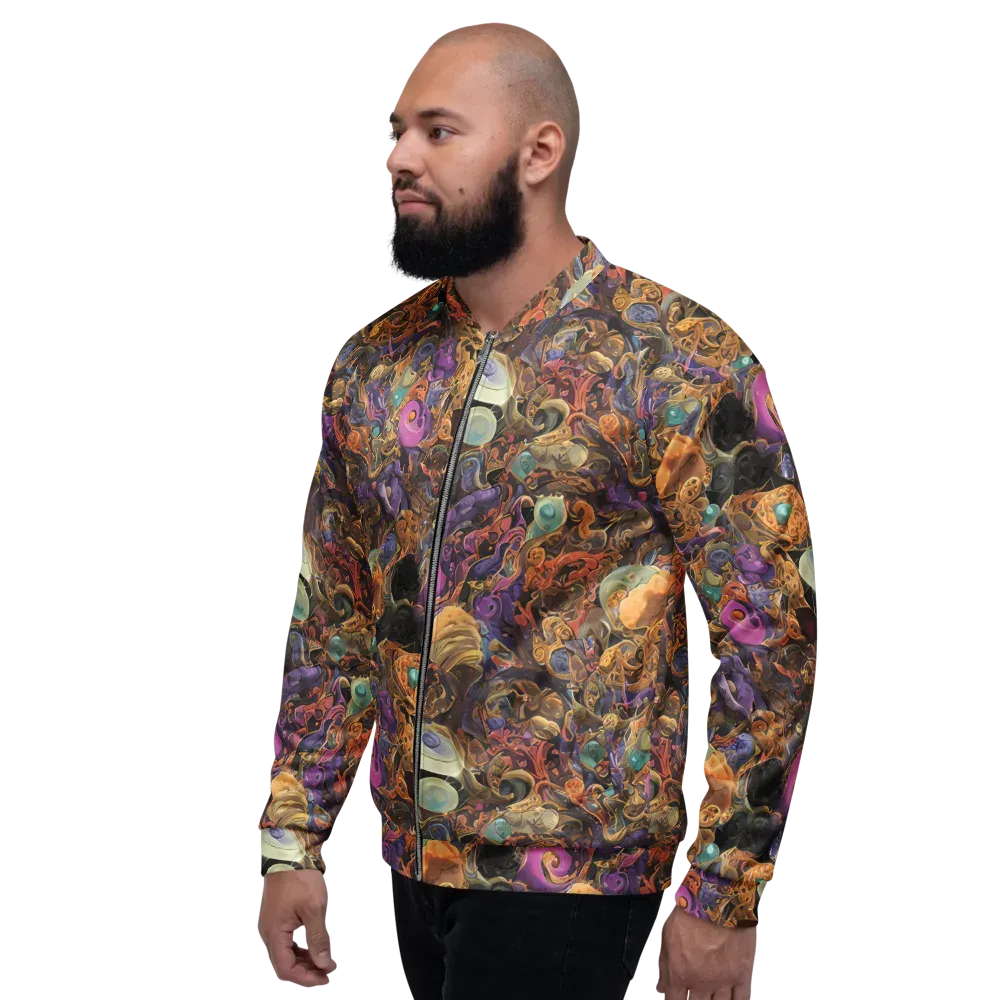 Baroque Nebula on Bomber Jacket — Left