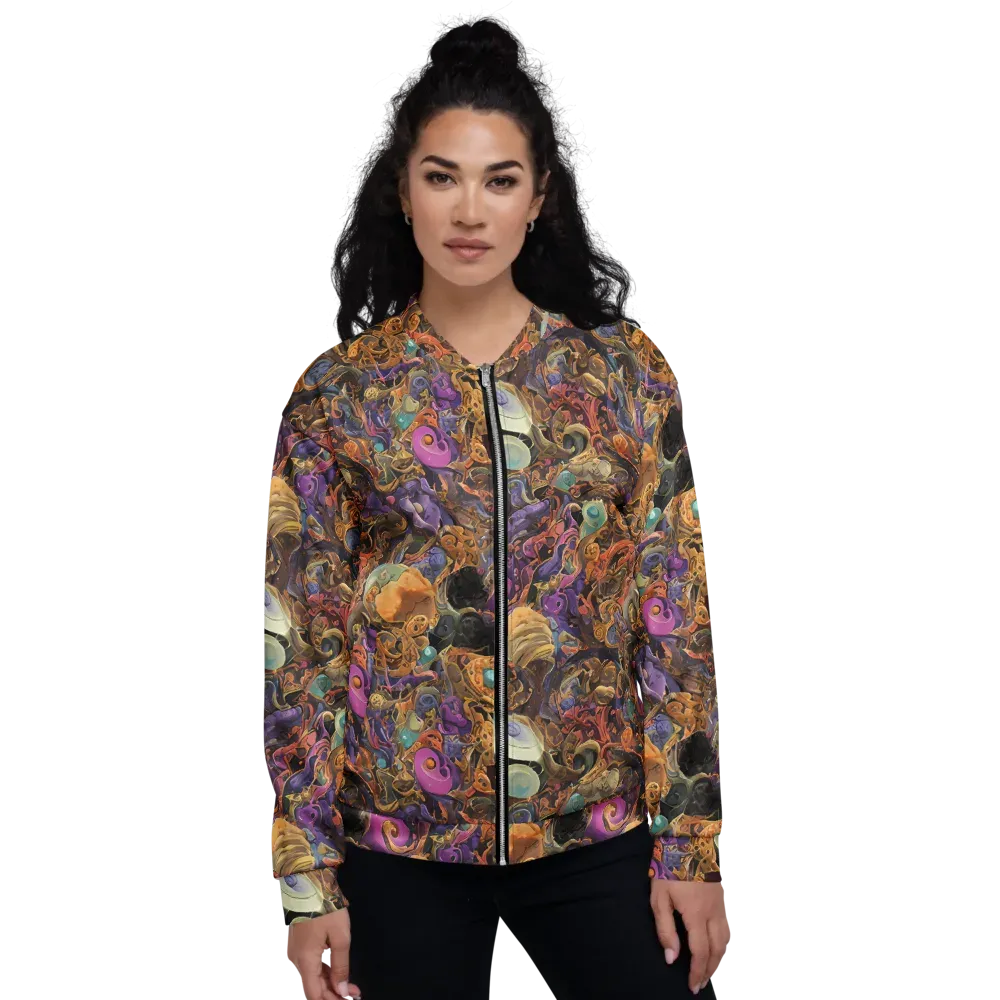 Baroque Nebula on Bomber Jacket — Front