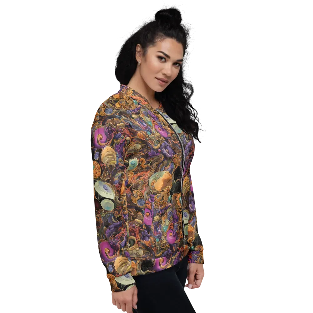 Baroque Nebula on Bomber Jacket — Right