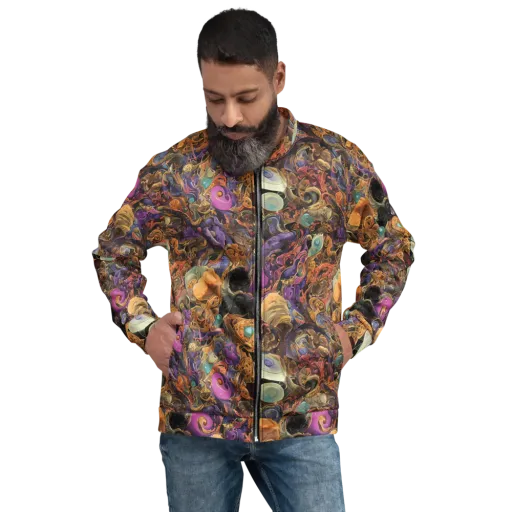Baroque Nebula on a Bomber Jacket