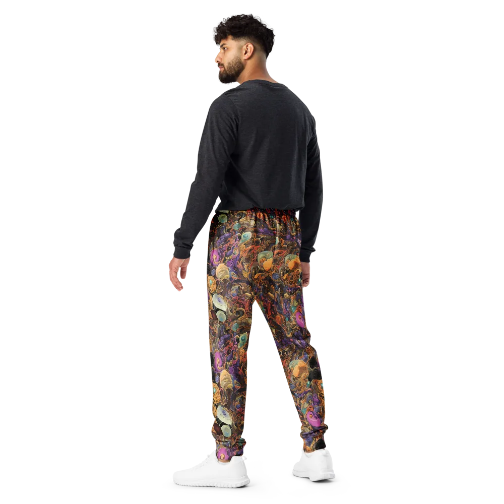 Baroque Nebula on Men's Joggers — Back
