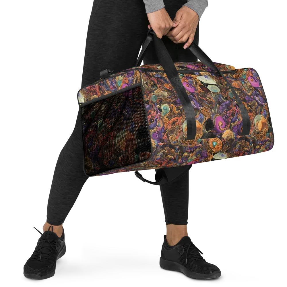 Baroque Nebula on Duffle Bag — Right Front