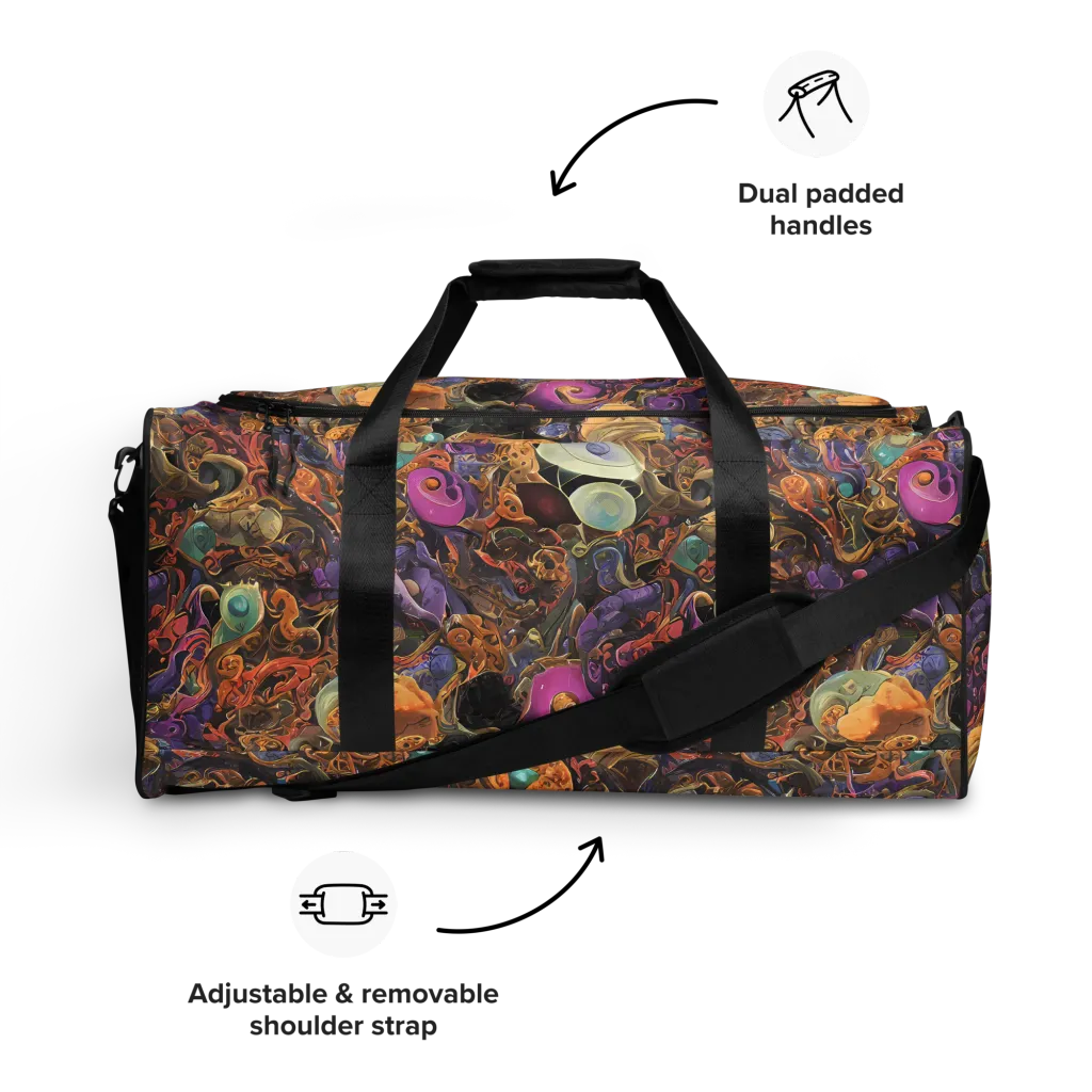 Baroque Nebula on Duffle Bag — Front