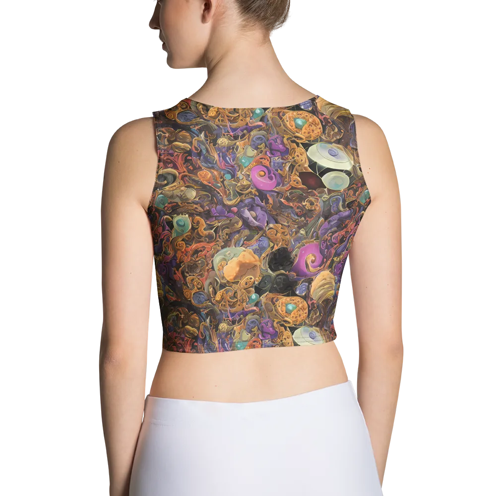 Baroque Nebula on Crop Top — Back