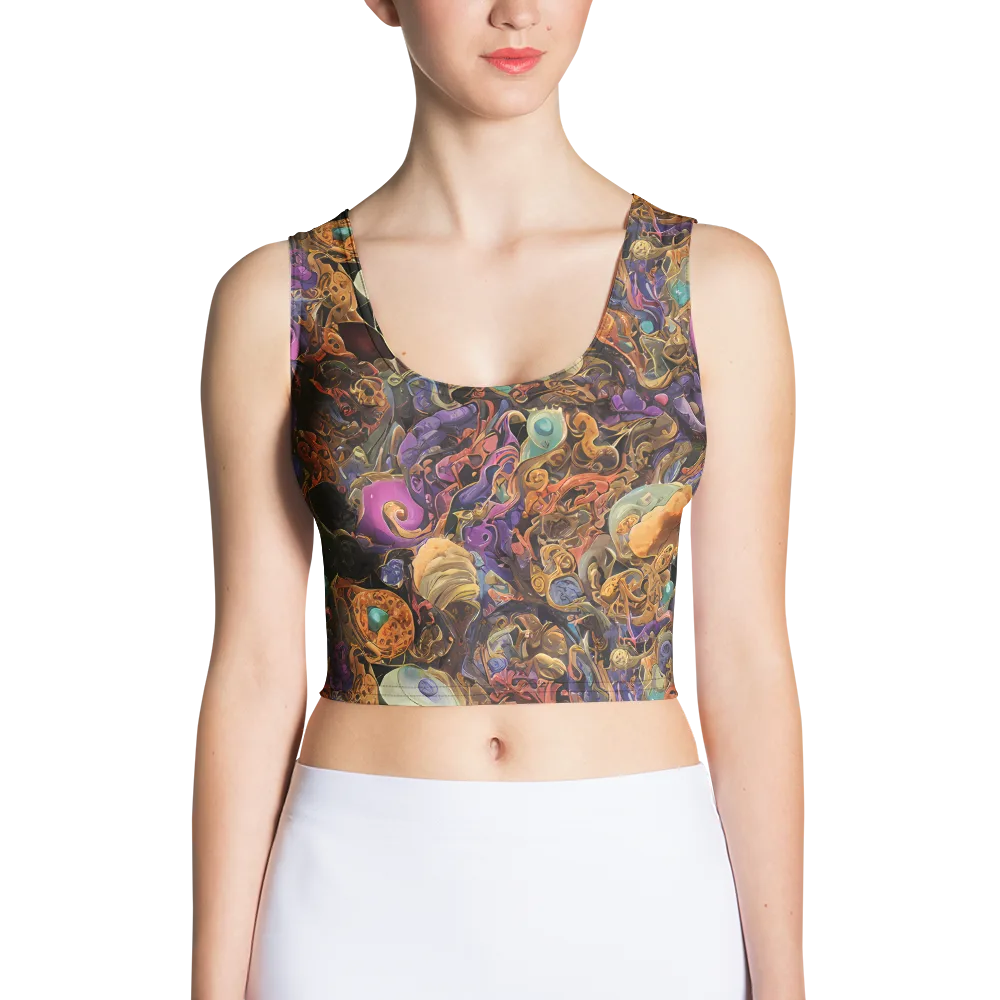 Baroque Nebula on Crop Top — Front