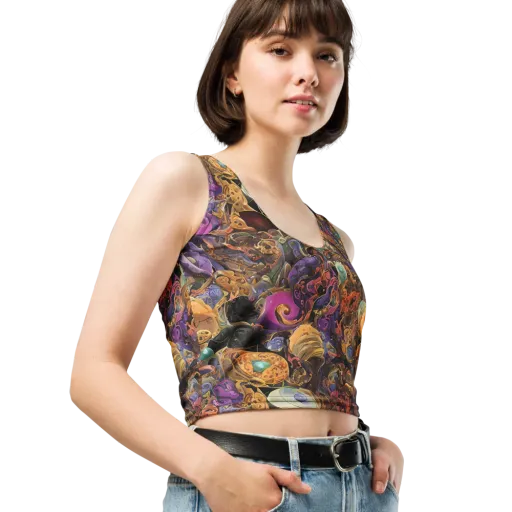 Baroque Nebula on a Crop Top