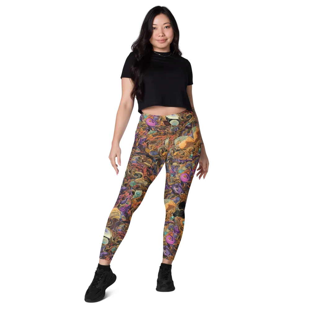 Baroque Nebula on Leggings with Pockets — Front