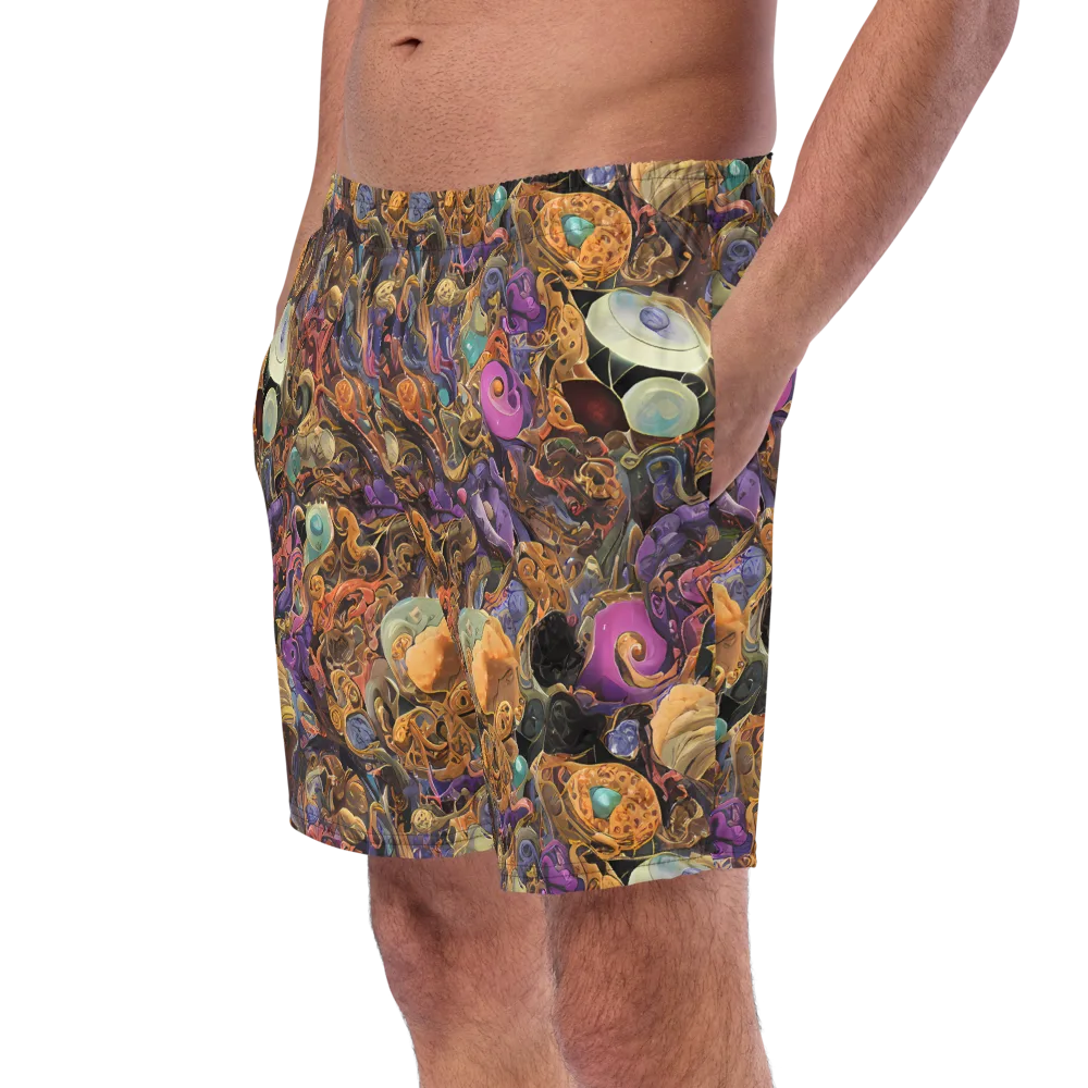 Baroque Nebula on Swim Trunks — Left Front