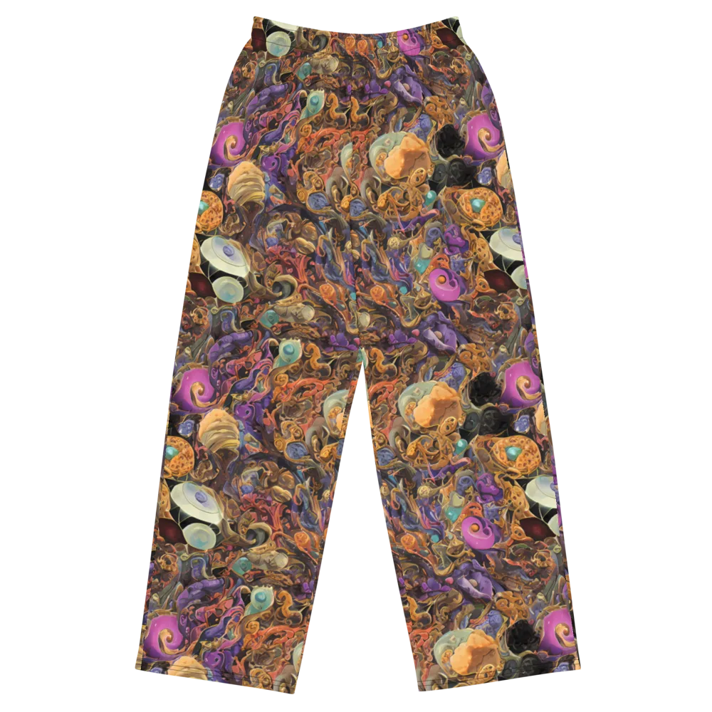 Baroque Nebula on Wide-Leg Pants — Front
