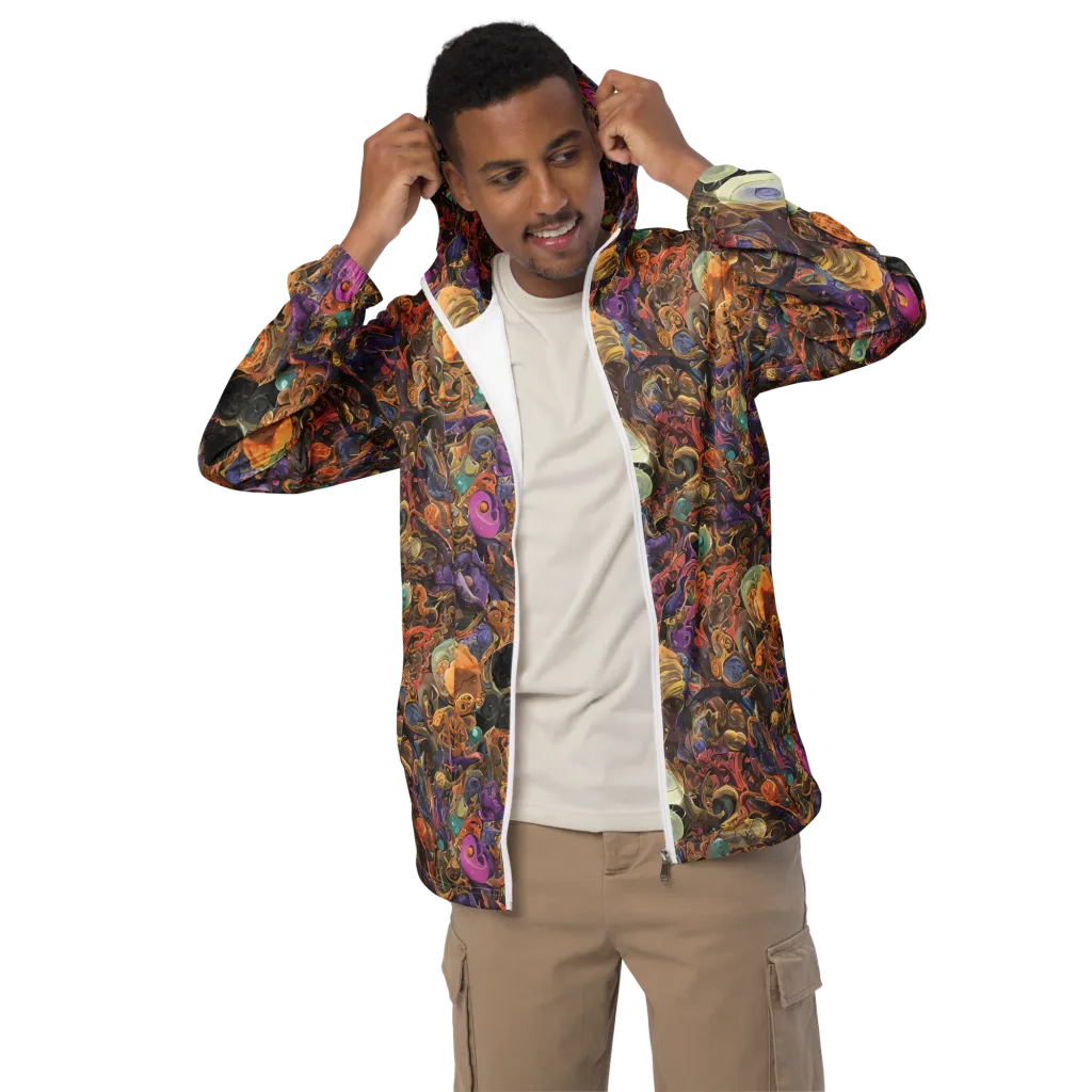 Baroque Nebula on Men's Windbreaker — Front