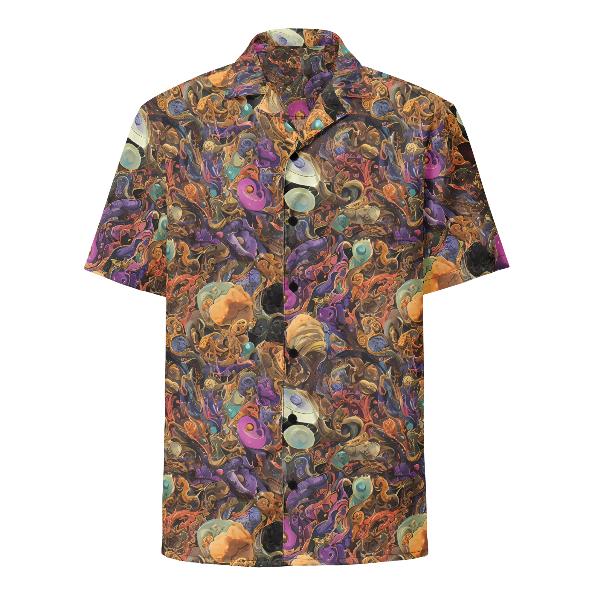 Baroque Nebula on Button Shirt — Front