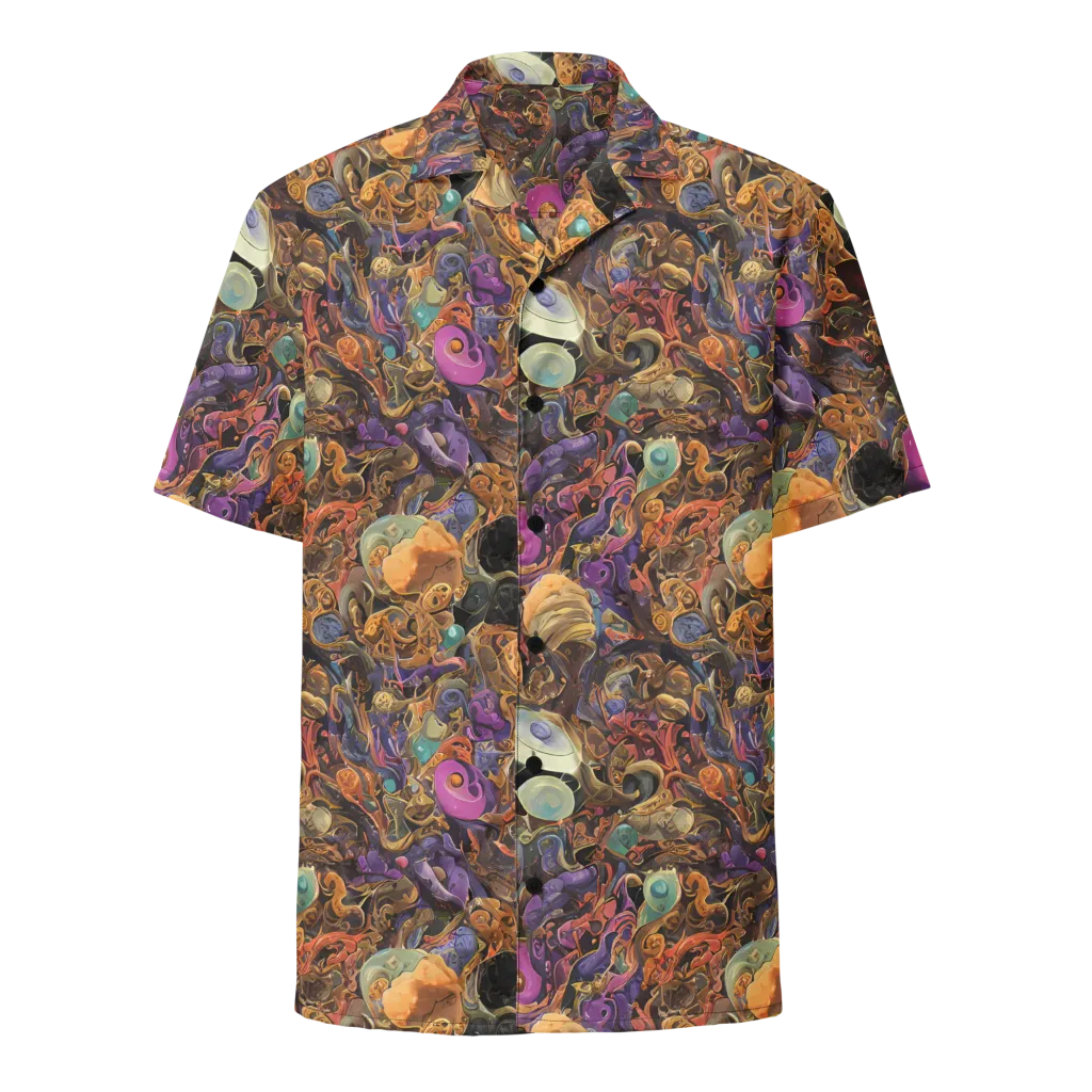 Baroque Nebula on Button Shirt — Front