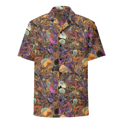 Baroque Nebula on a Button Shirt
