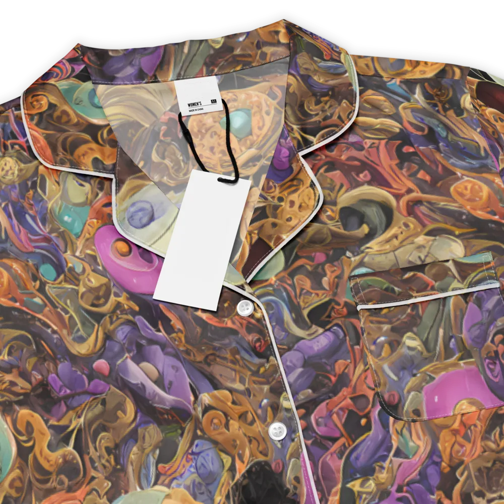 Baroque Nebula on Women's Short Sleeve Pajama Top — Product details