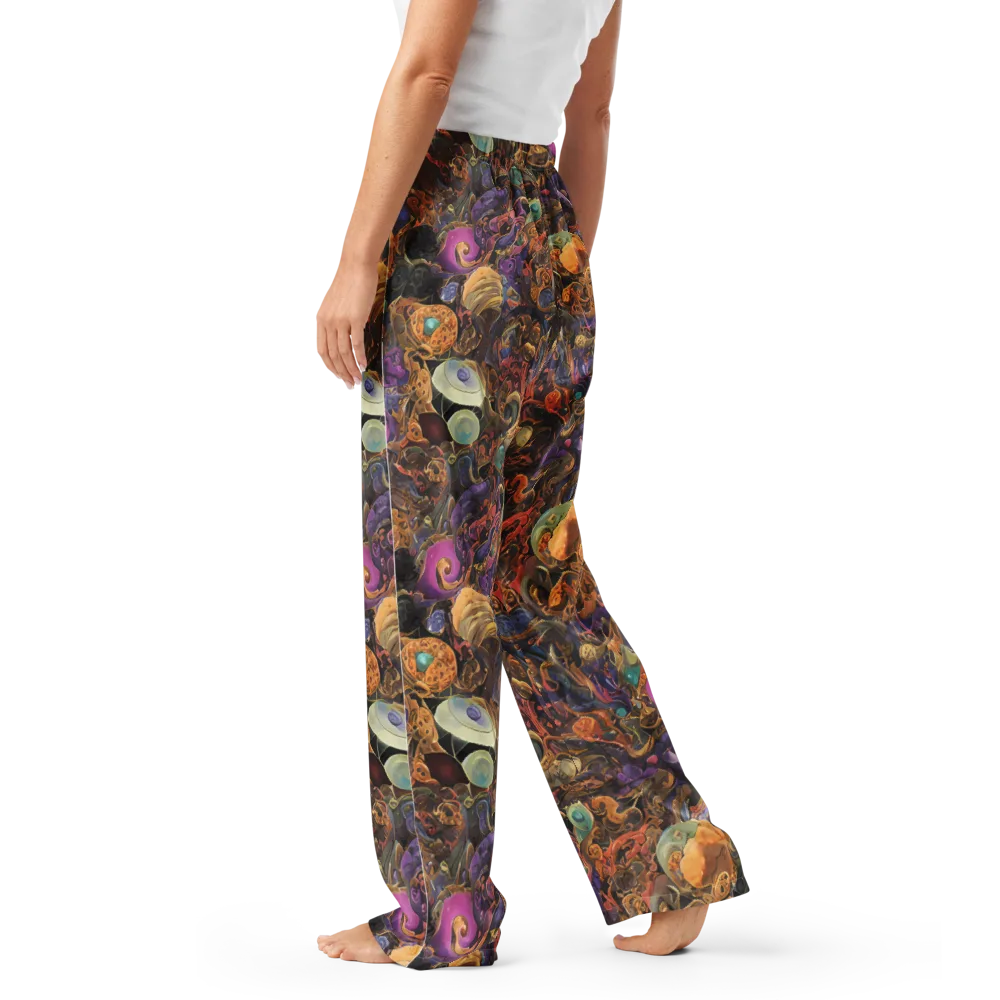 Baroque Nebula on Women's Pajama Pants — Left