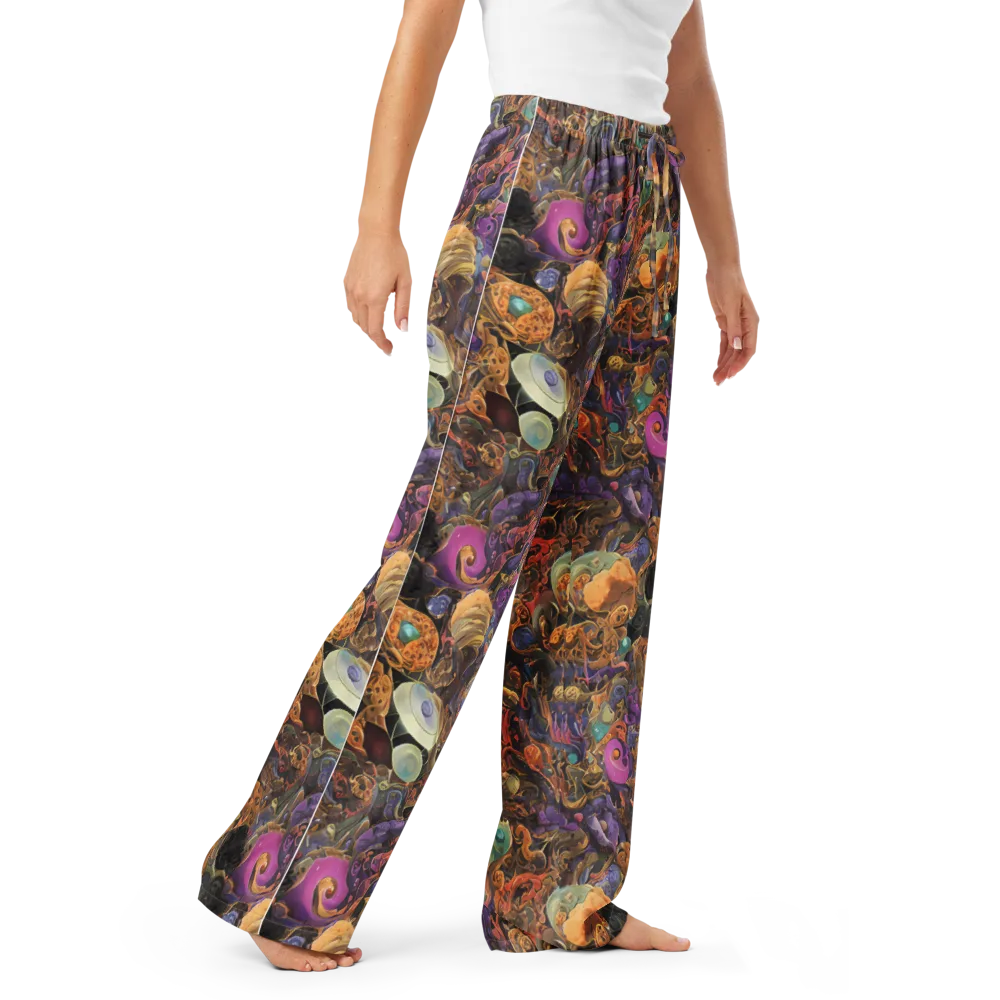 Baroque Nebula on Women's Pajama Pants — Right Front