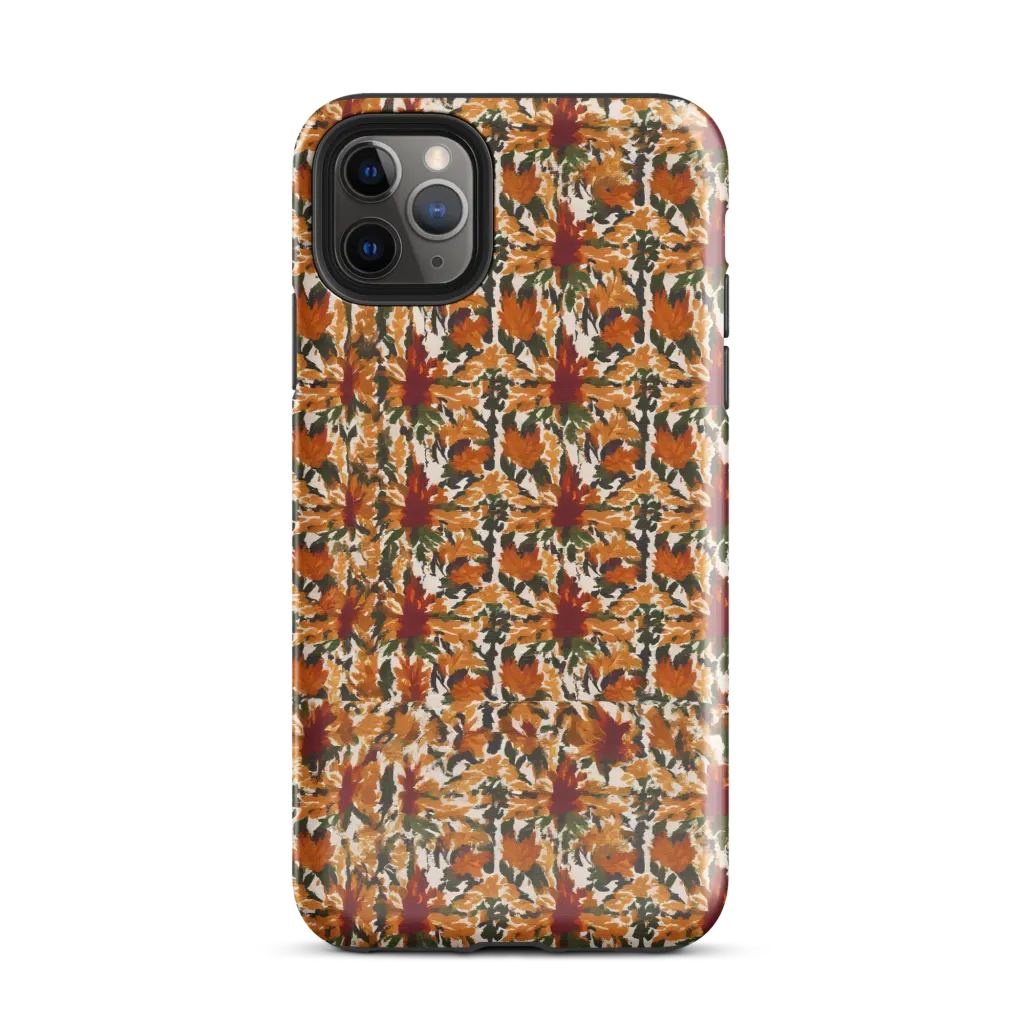 Rust Bloom on Tough Case for iPhone® — Front