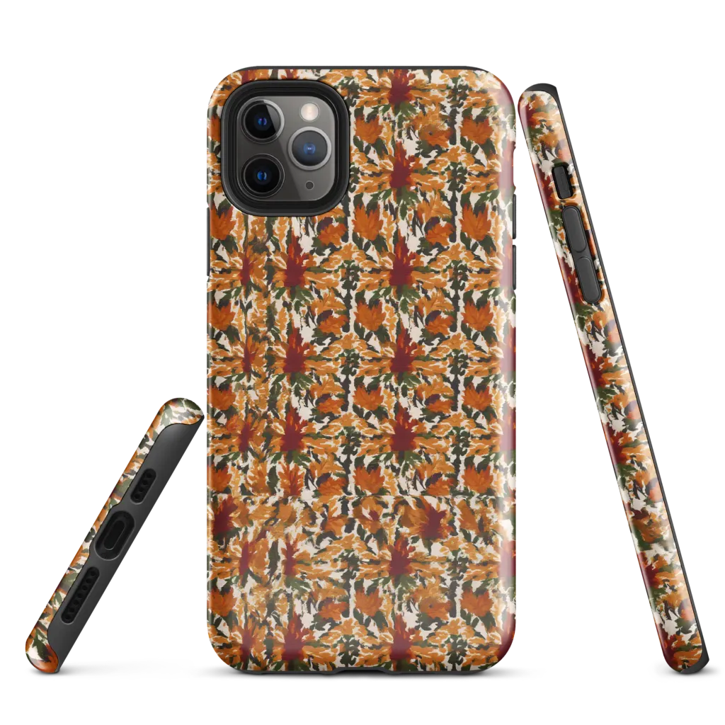 Rust Bloom on Tough Case for iPhone® — Front
