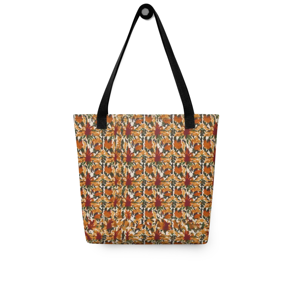Rust Bloom on Tote Bag — Front