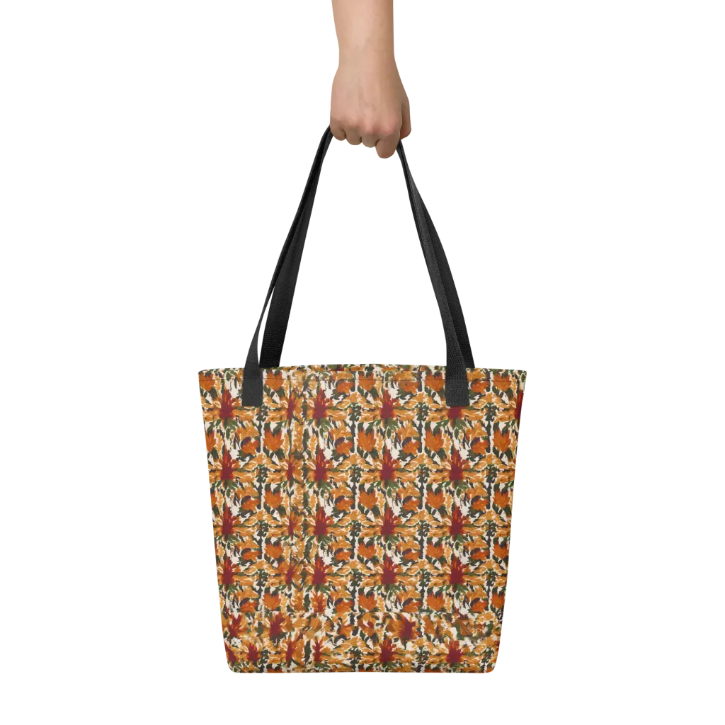 Rust Bloom on Tote Bag — Front
