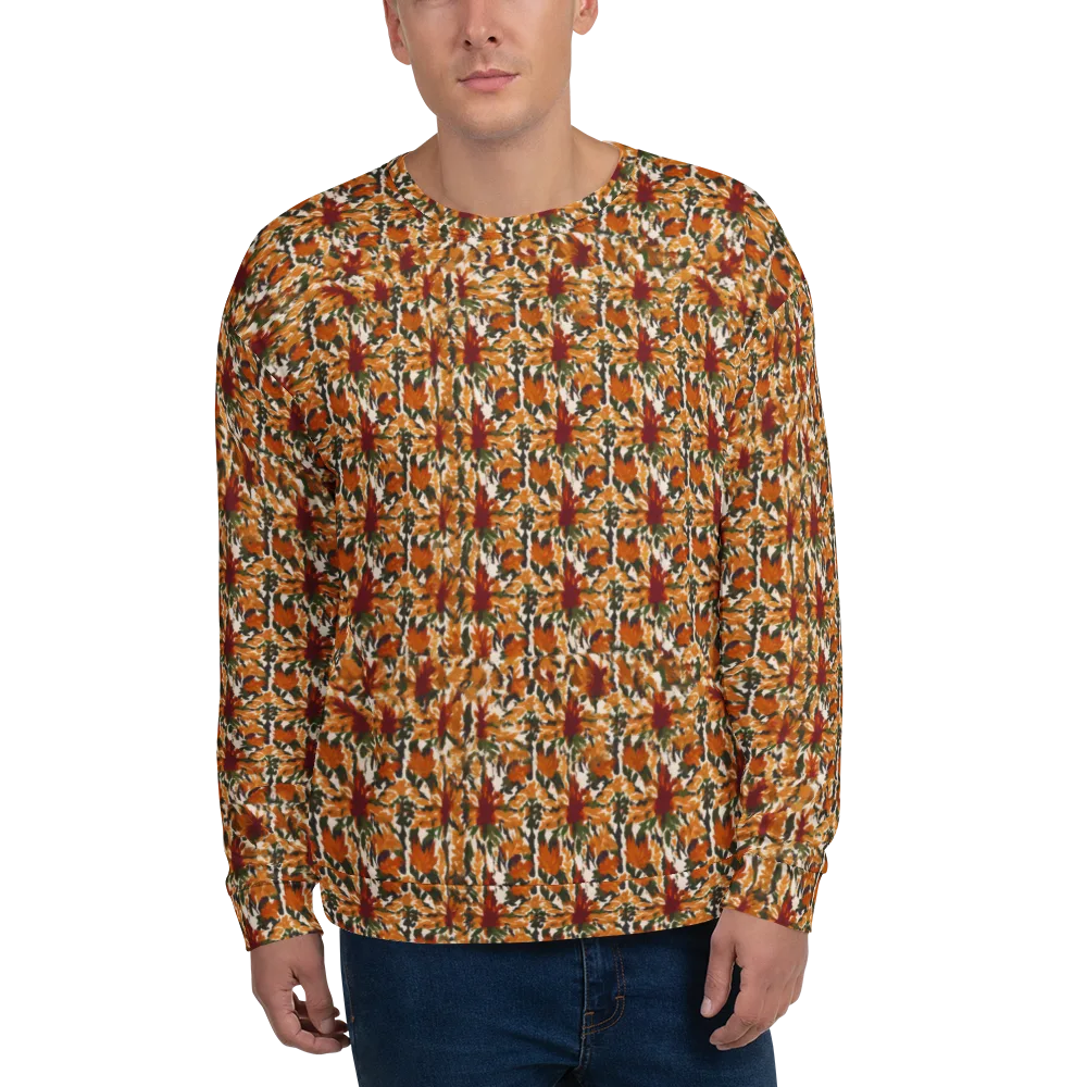 Rust Bloom on Sweatshirt — Front