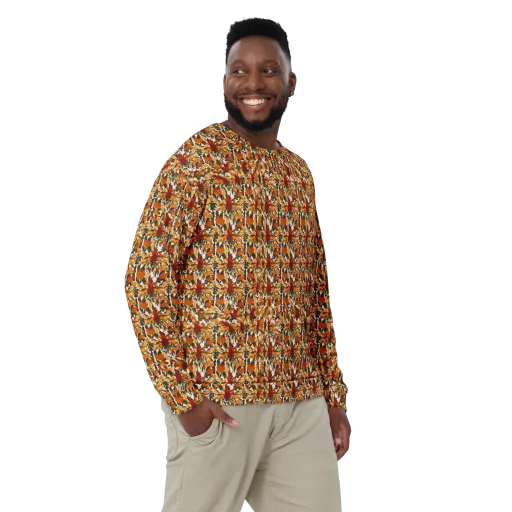 Rust Bloom on a Sweatshirt