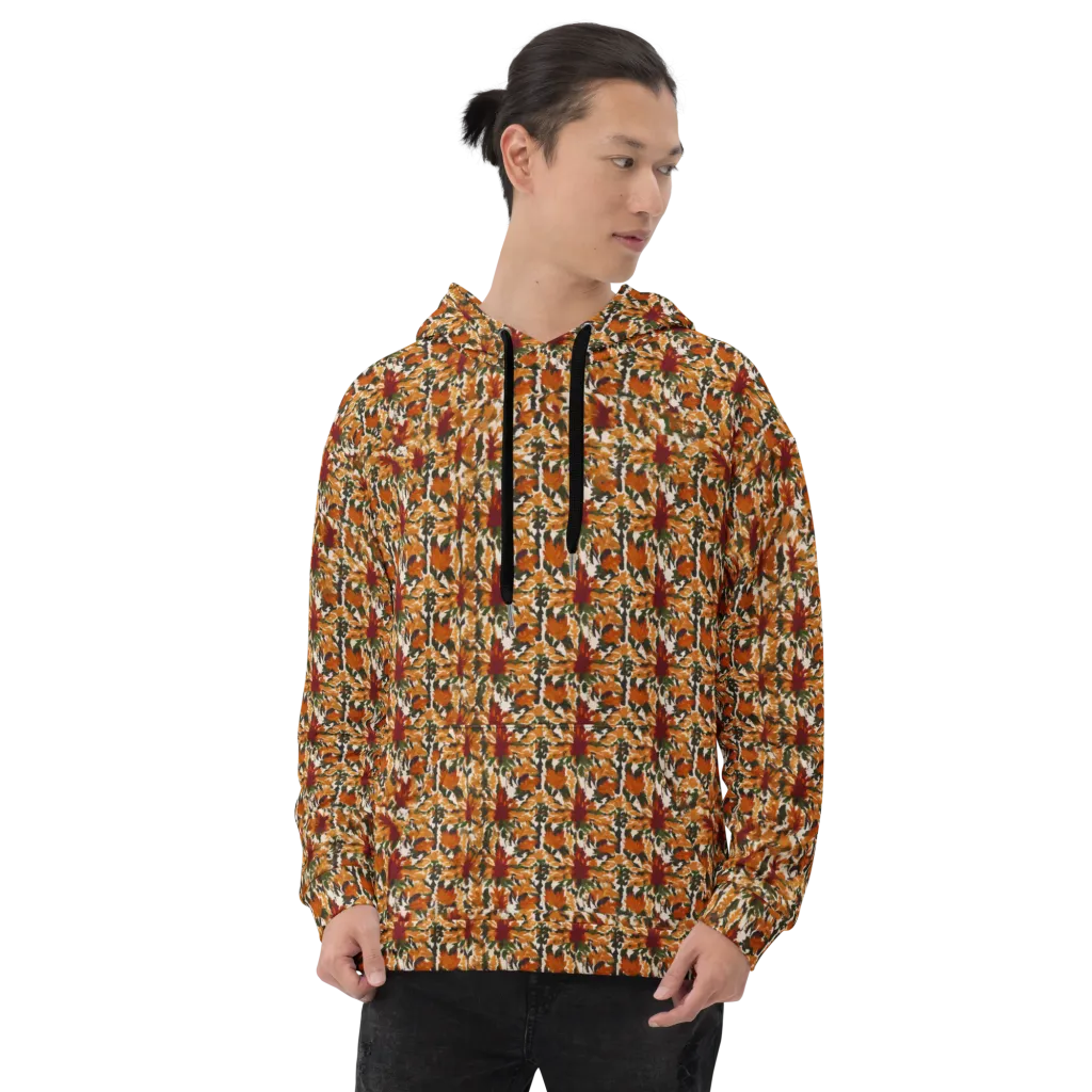 Rust Bloom on Hoodie — Front