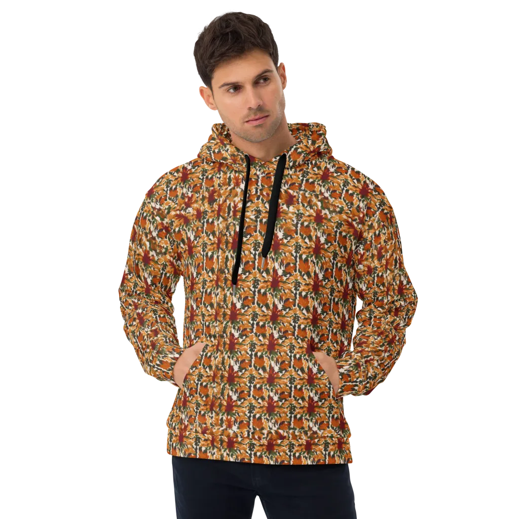 Rust Bloom on Hoodie — Front