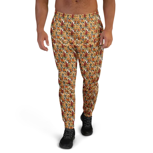 Rust Bloom on a Men's Joggers