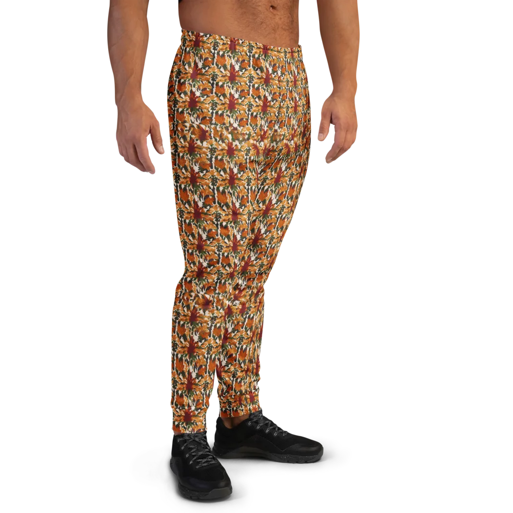 Rust Bloom on Men's Joggers — Right