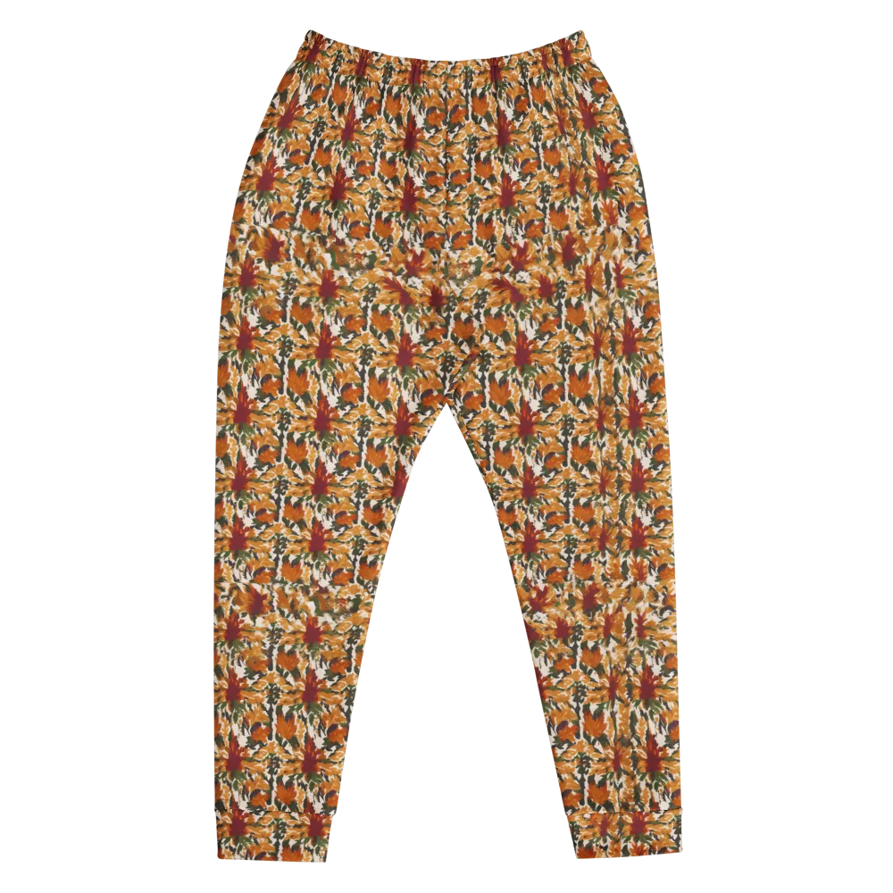 Rust Bloom on Men's Joggers — Front