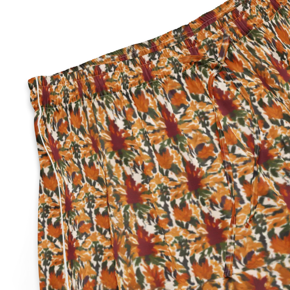 Rust Bloom on Women's Pajama Shorts — Product details