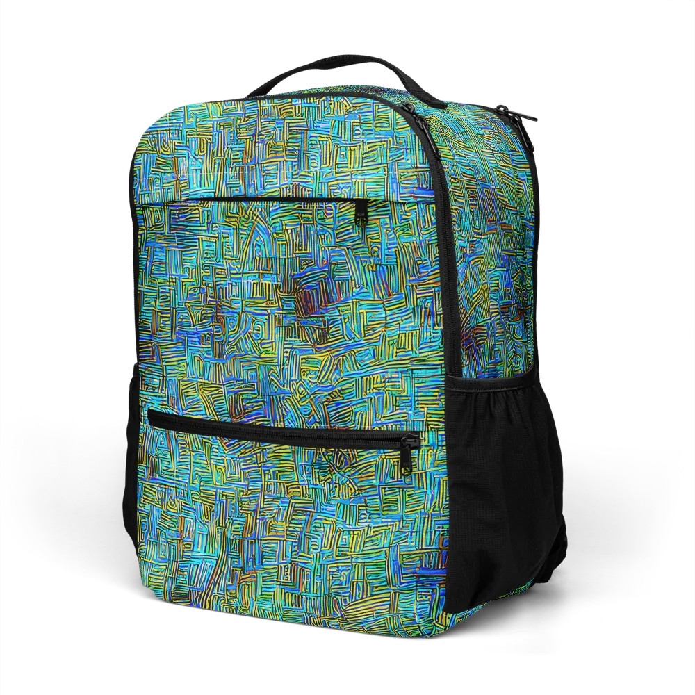 Neon Blueprint on Utility Backpack — Left Front