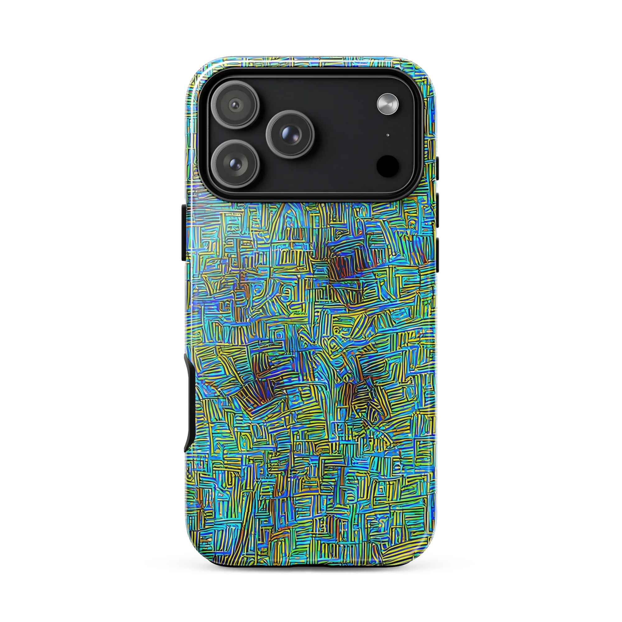 Neon Blueprint on Tough Case for iPhone® — Front