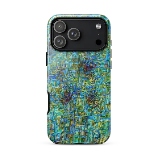 Neon Blueprint on a Tough Case for iPhone®