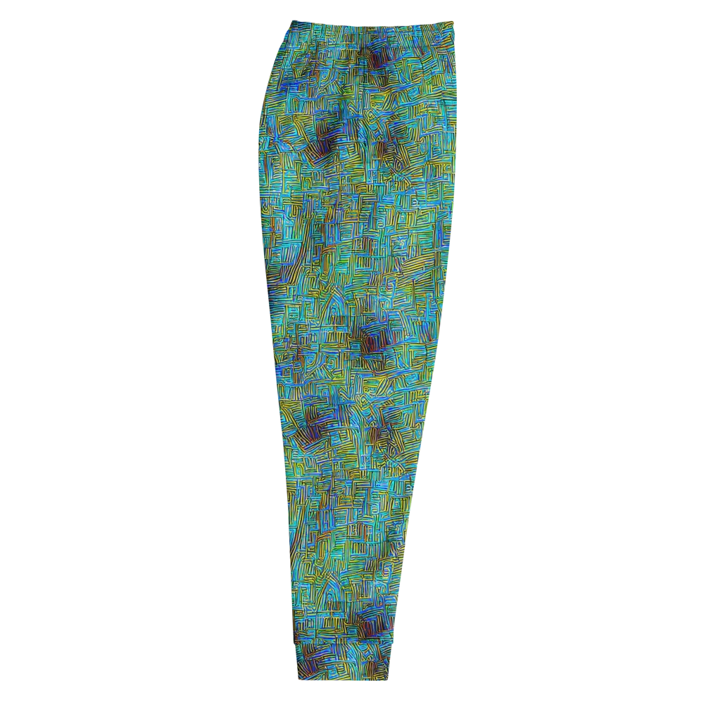 Neon Blueprint on Men's Joggers — Right