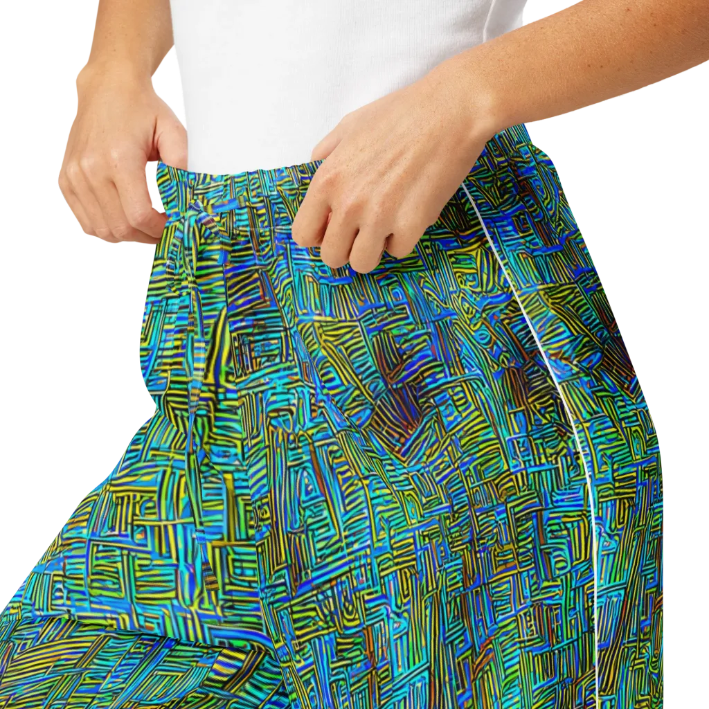 Neon Blueprint on Women's Pajama Pants — Product details