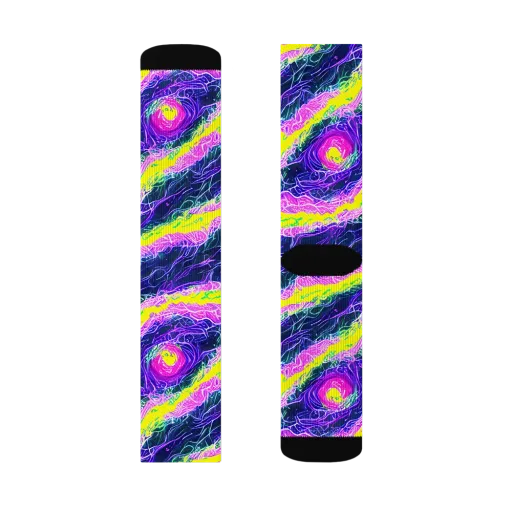 Cyber Blossom on a Socks